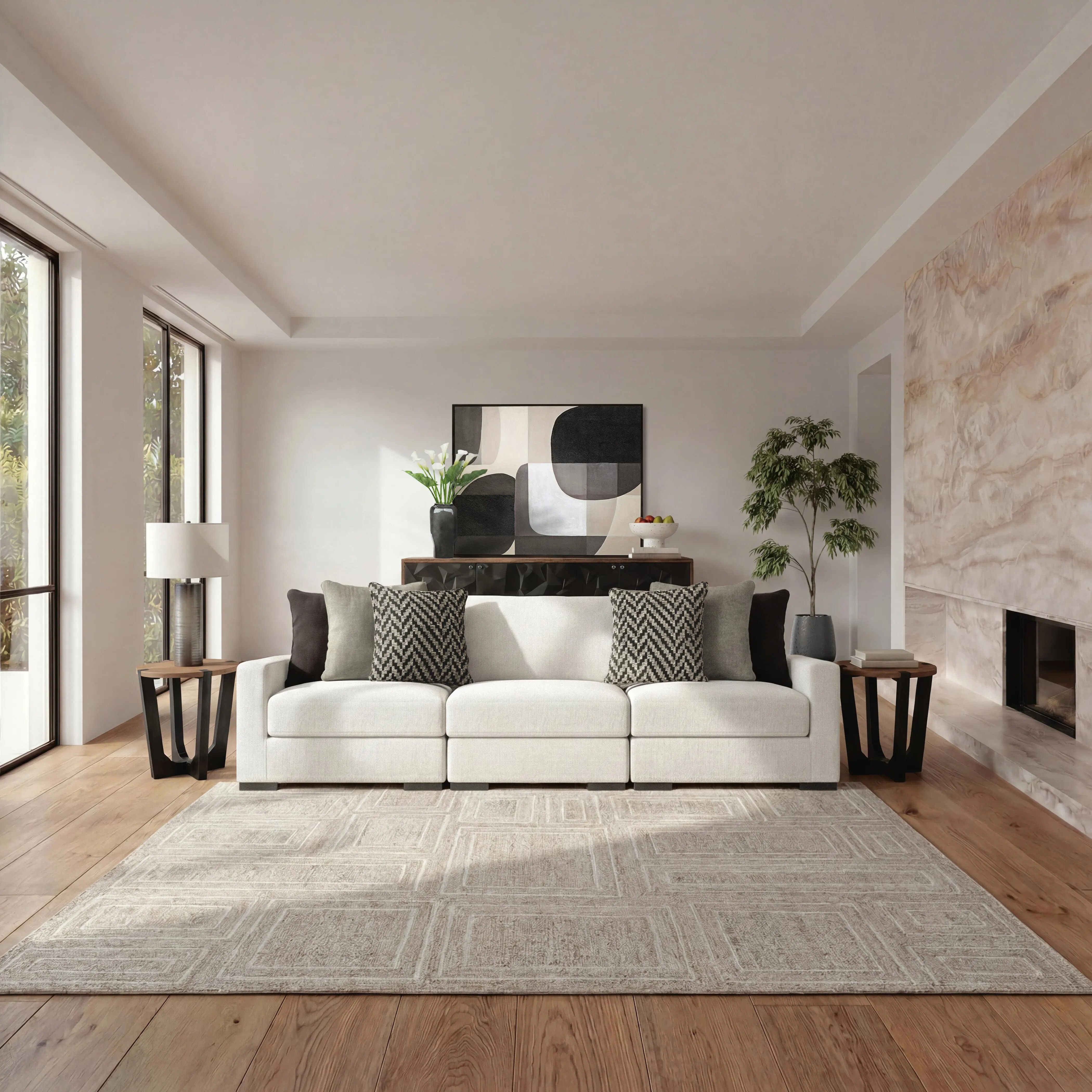 Elissa Court 3-Piece Next-Gen Nuvella™ Performance Fabric Modular Sofa | Ashley