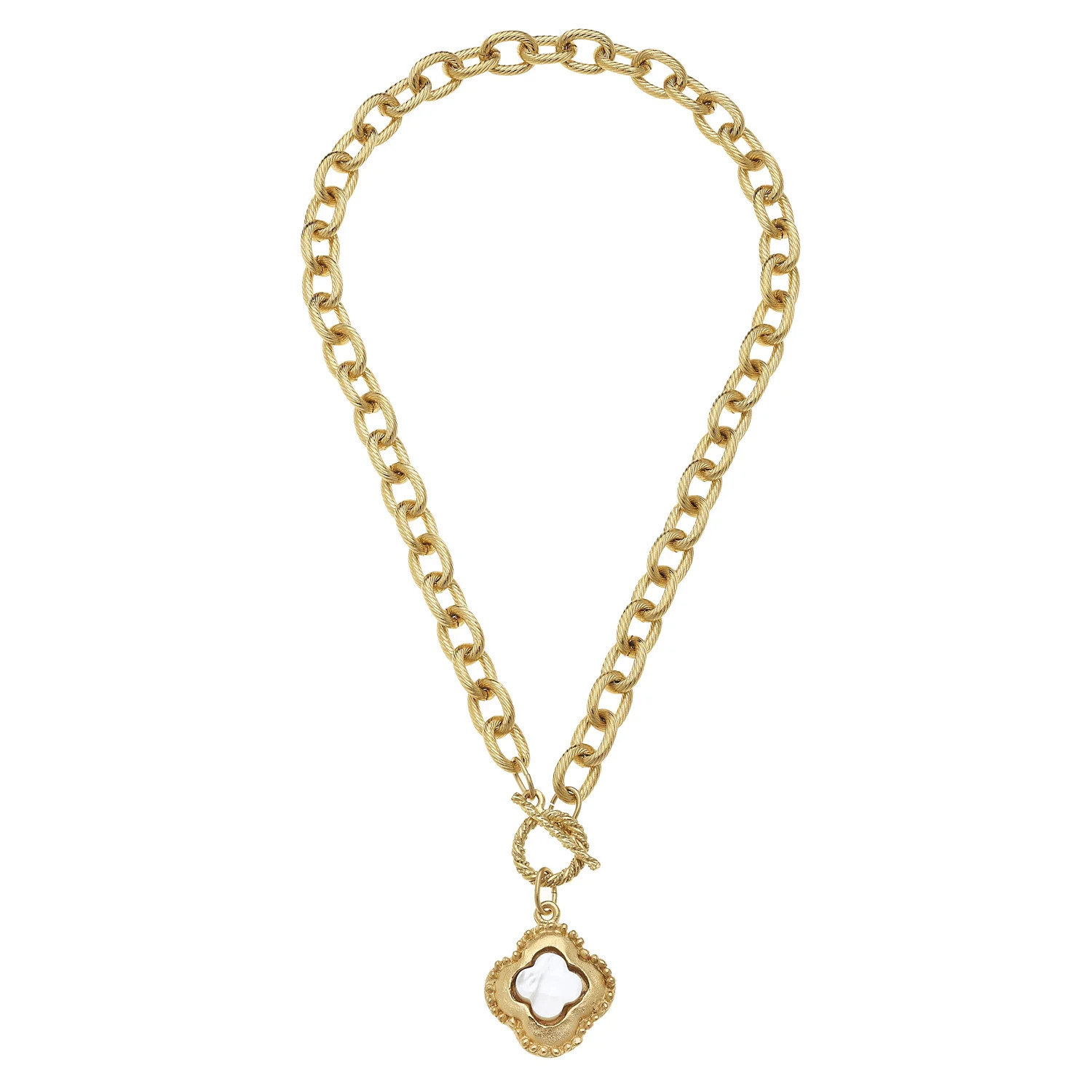 Camellia Clover Toggle Necklace | Susan Shaw