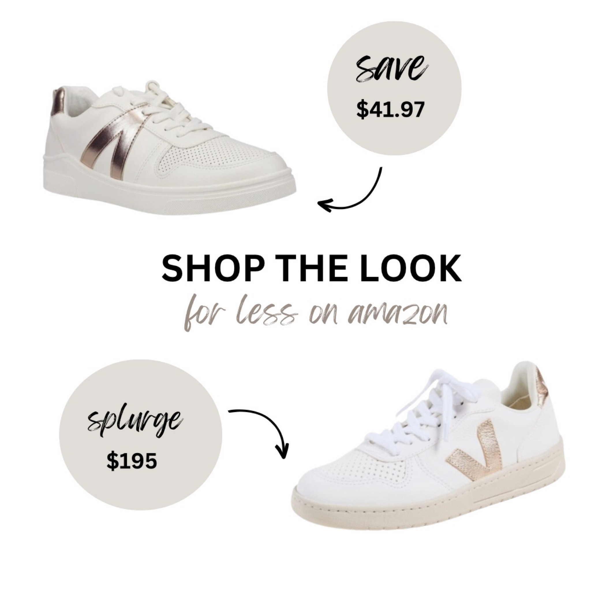 Save bs splurge on the popular sneaker trend. If you’re a fan of Veja sneakers but not the price tag, this lesser expensive option is for you. Not only is the sneaker dupe under $50, but it’s sold on Amazon too. Hello, two day shipping! 

#LTKshoecrush #LTKunder50 #LTKsalealert