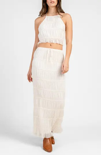 Beivy Jacquard Chiffon Halter Top & Maxi Skirt Set | Nordstromrack | Nordstrom Rack