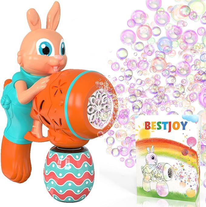 Easter Basket Stuffers Fillers Gifts for Boy & Girls, Bunny Bubble Gun Bubble Machine for Toddler... | Amazon (US)
