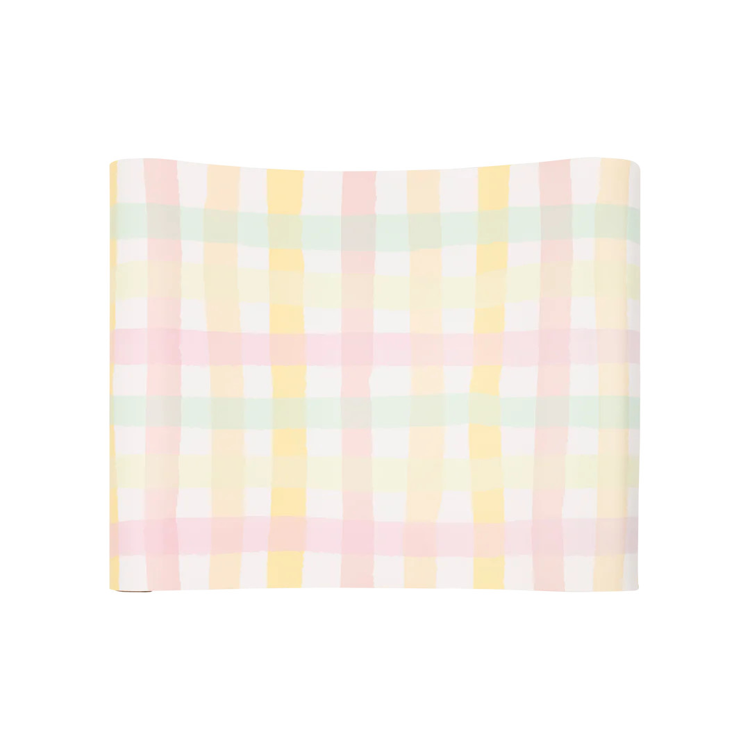 Spring Checks Paper Table Runner | My Mind's Eye