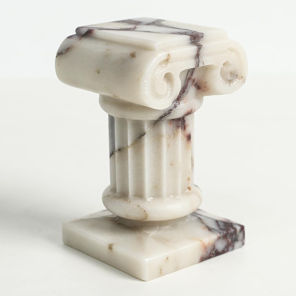 Marble Roman Pillar Statues Small Sculpture Decor for Coffe Table, Decorative Pillar for Living R... | Amazon (US)
