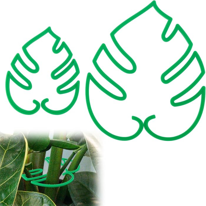 Amazon.com : 2pcs Monstera Shaped Plant Stand, 2 Sizes Monstera Grapple Aesthetic Leaf Support Cl... | Amazon (US)