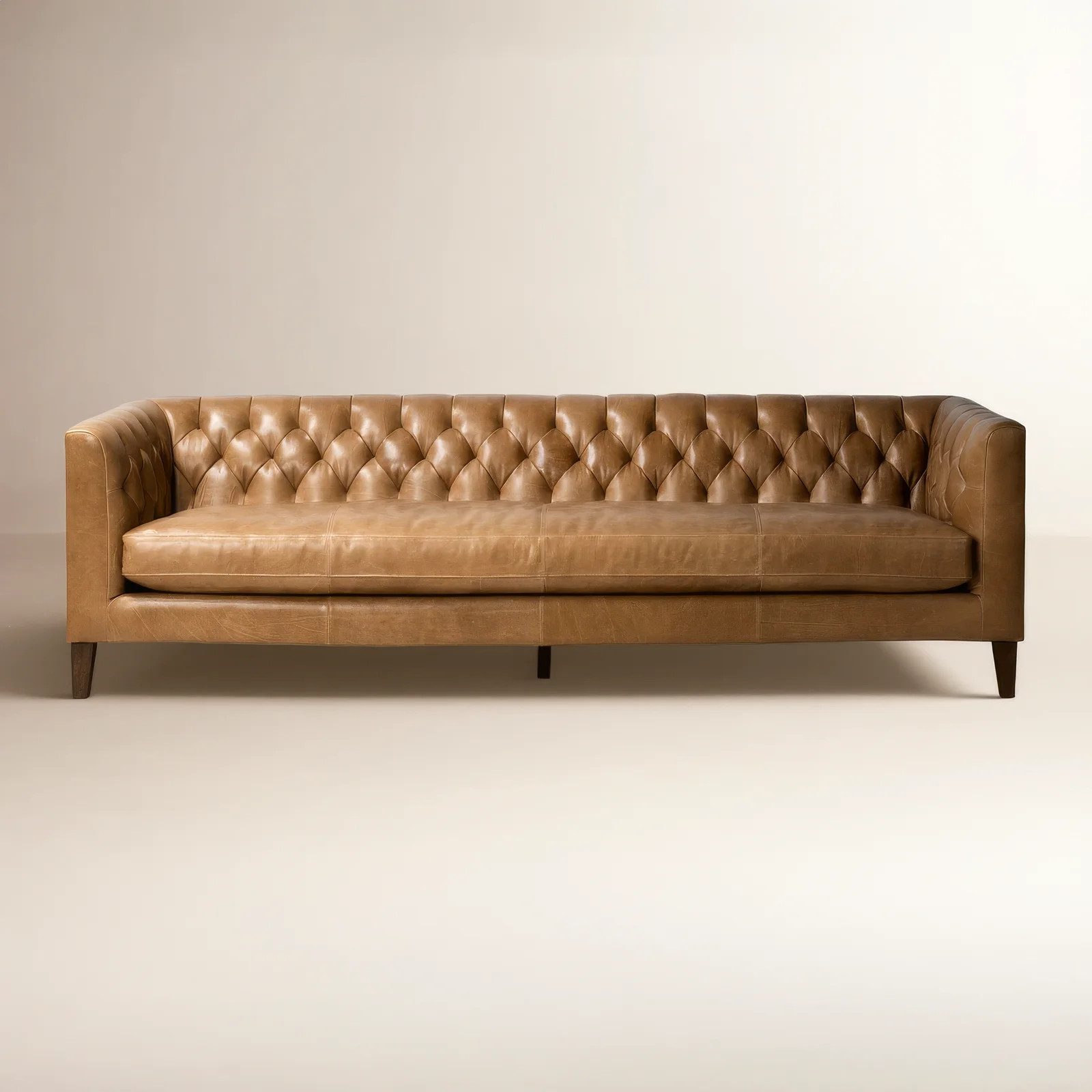 Joss & Main 96" Genuine Leather Sofa & Reviews | Joss & Main | Joss & Main