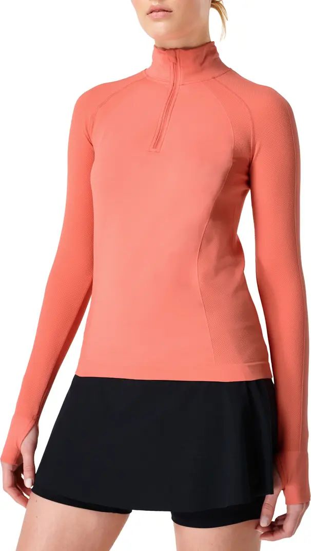 Sweaty Betty Athlete Seamless Half-Zip Workout Top | Nordstrom | Nordstrom