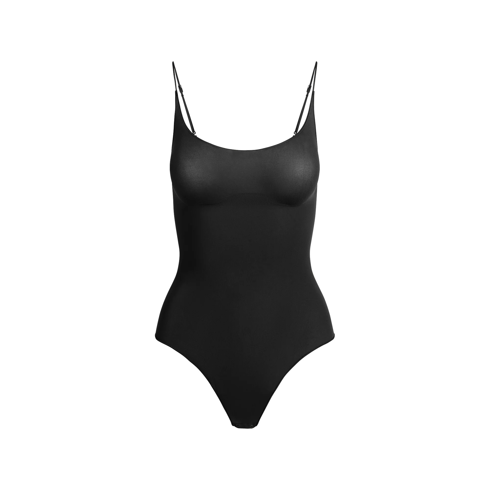 SHEER SEAMLESS THONG BODYSUIT | ONYX | SKIMS | SKIMS (US)