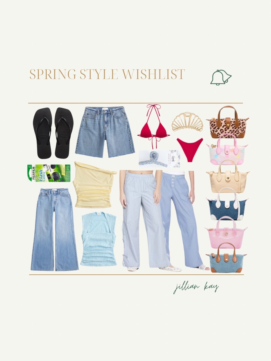 Spring Style Wishlist ✨

Flip flops, boxer pants, jorts from Abercrombie, Stoney Clover Lane pouchettes and more! 

Ig: @jkyinthesky 

#spring #springstyle #springfashion #styleinspo #summerstyle #trendystyle #aestheticstyle #itgirlstyle #coolgirlstyle #vacationstyle 

#LTKSeasonal #LTKSpringSale #LTKStyleTip