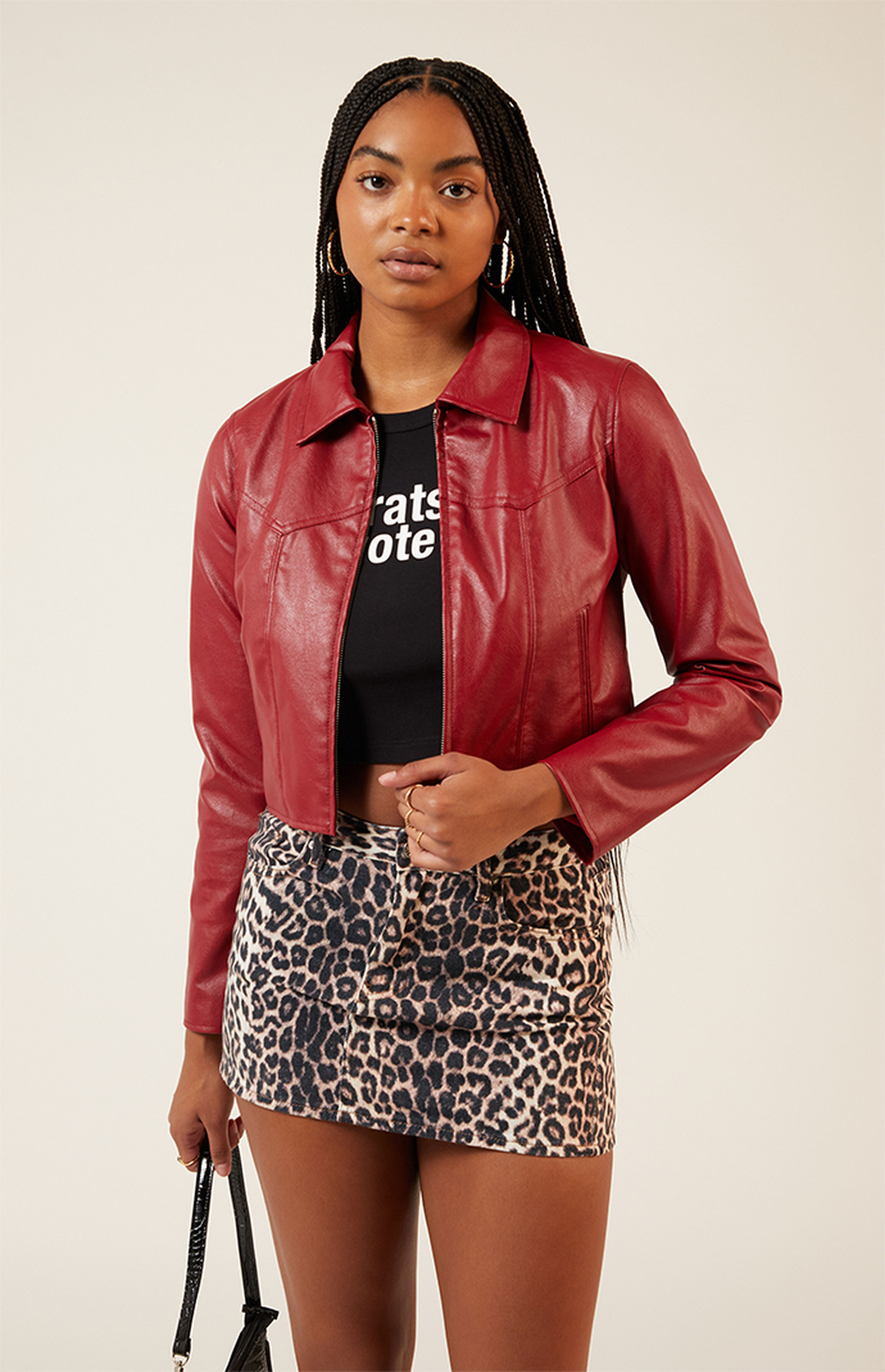 PacSun Faux Leather Western Jacket | PacSun