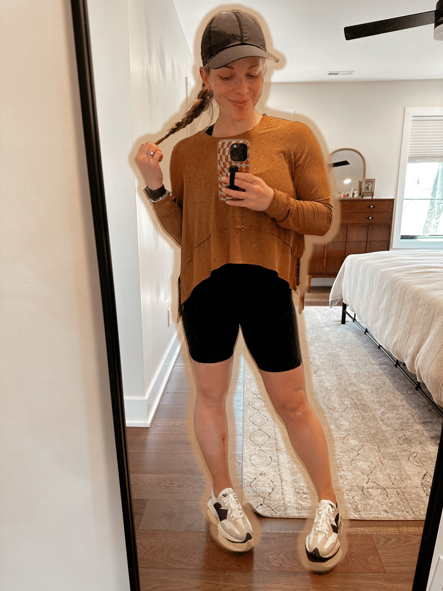 Spring outfit inspo! I’m wearing my true size small in the top and the onesie! 5.5 in the shoes and true size as well too!