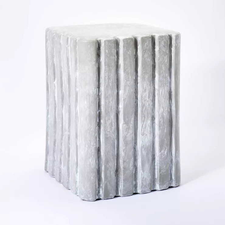 Antilles Shaped Ceramic Accent Table Gray - Threshold™ designed with Studio McGee | Target