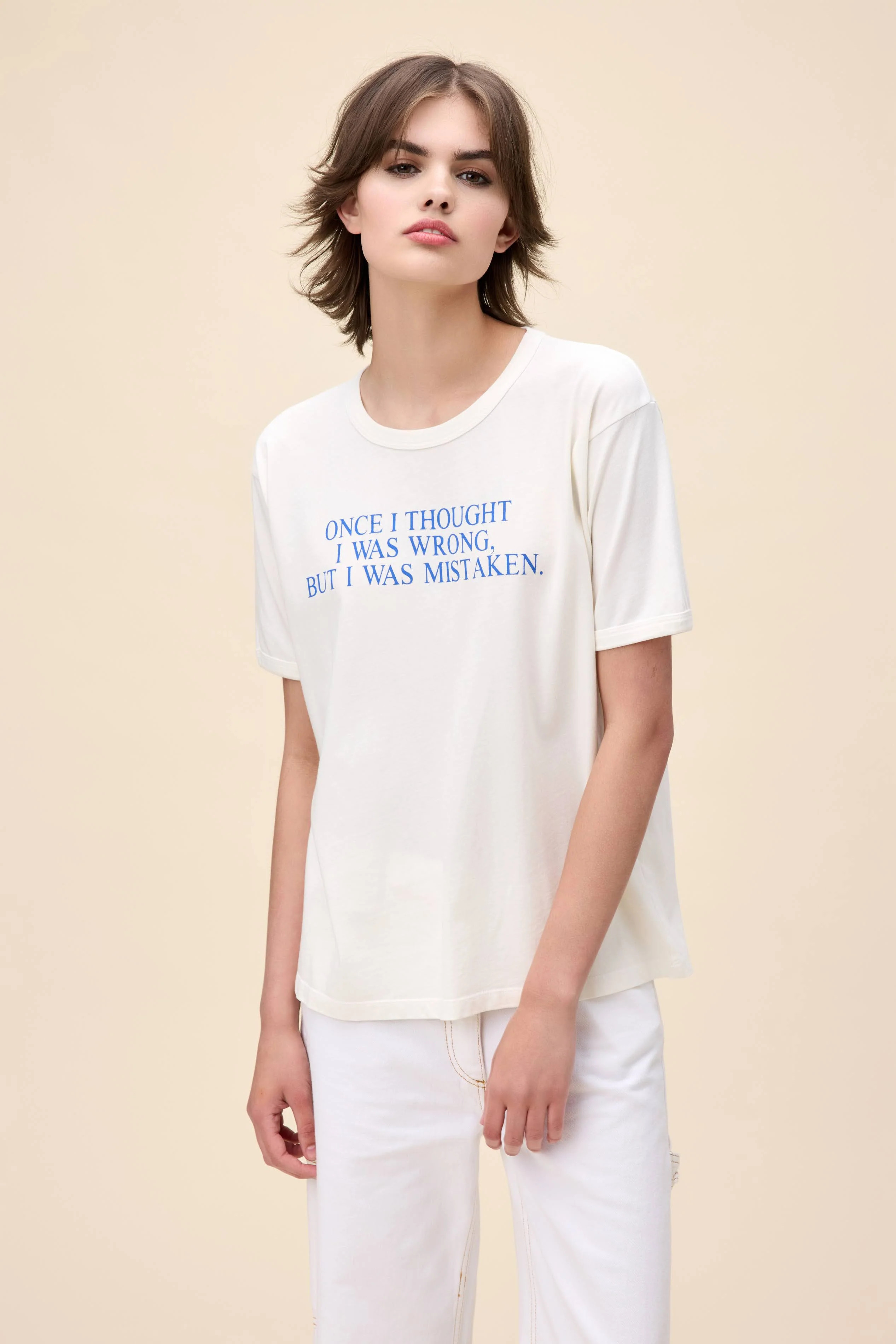 Once I Was Wrong Oversized Ringer Tee | Daydreamer