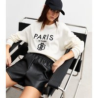 Women's Black Faux Leather Shorts New Look | New Look (UK)