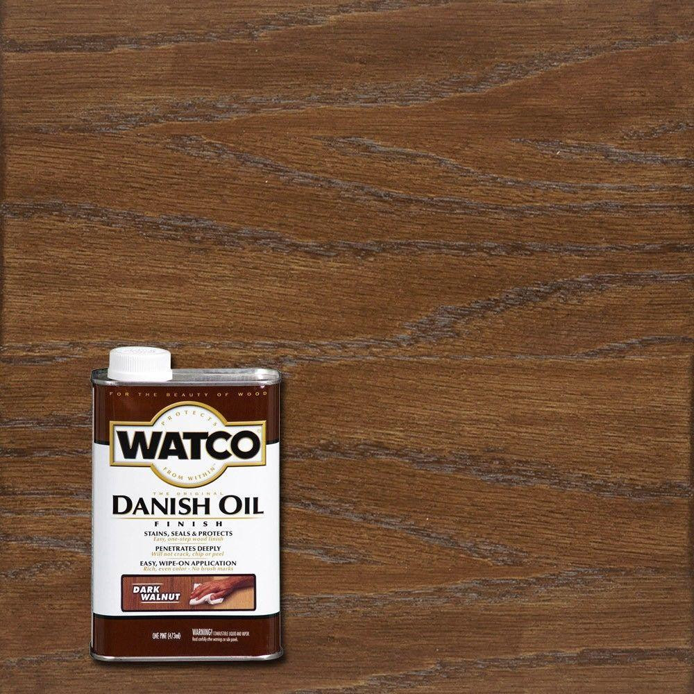 1 pt. Dark Walnut 350 VOC Danish Oil | The Home Depot