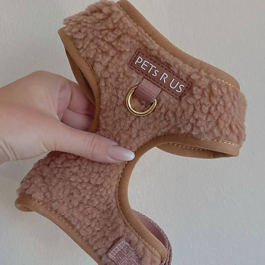 PETs R US No Pull Dog Harness Neoprene Ivory Brown Taupe Snake Leather Design Adjustable Sport Sm... | Amazon (US)