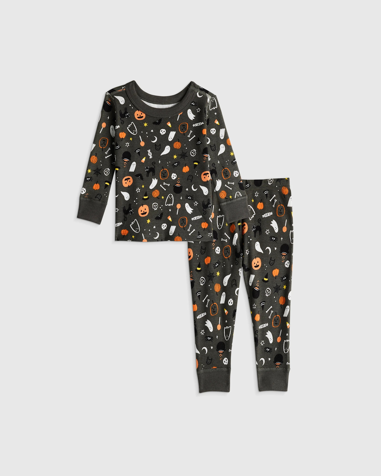 Quince | Long Sleeve and Pants Pajama Set in Planets, Size 12-18M, Organic Cotton | Quince