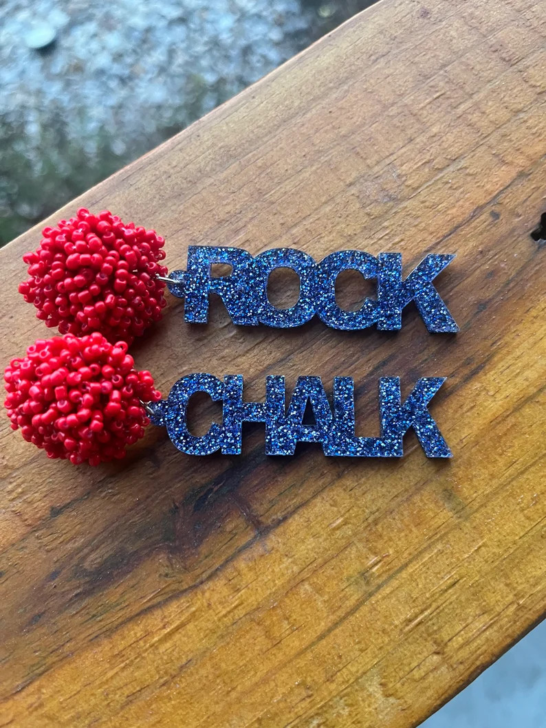 University of Kansas Earrings | Etsy (US)