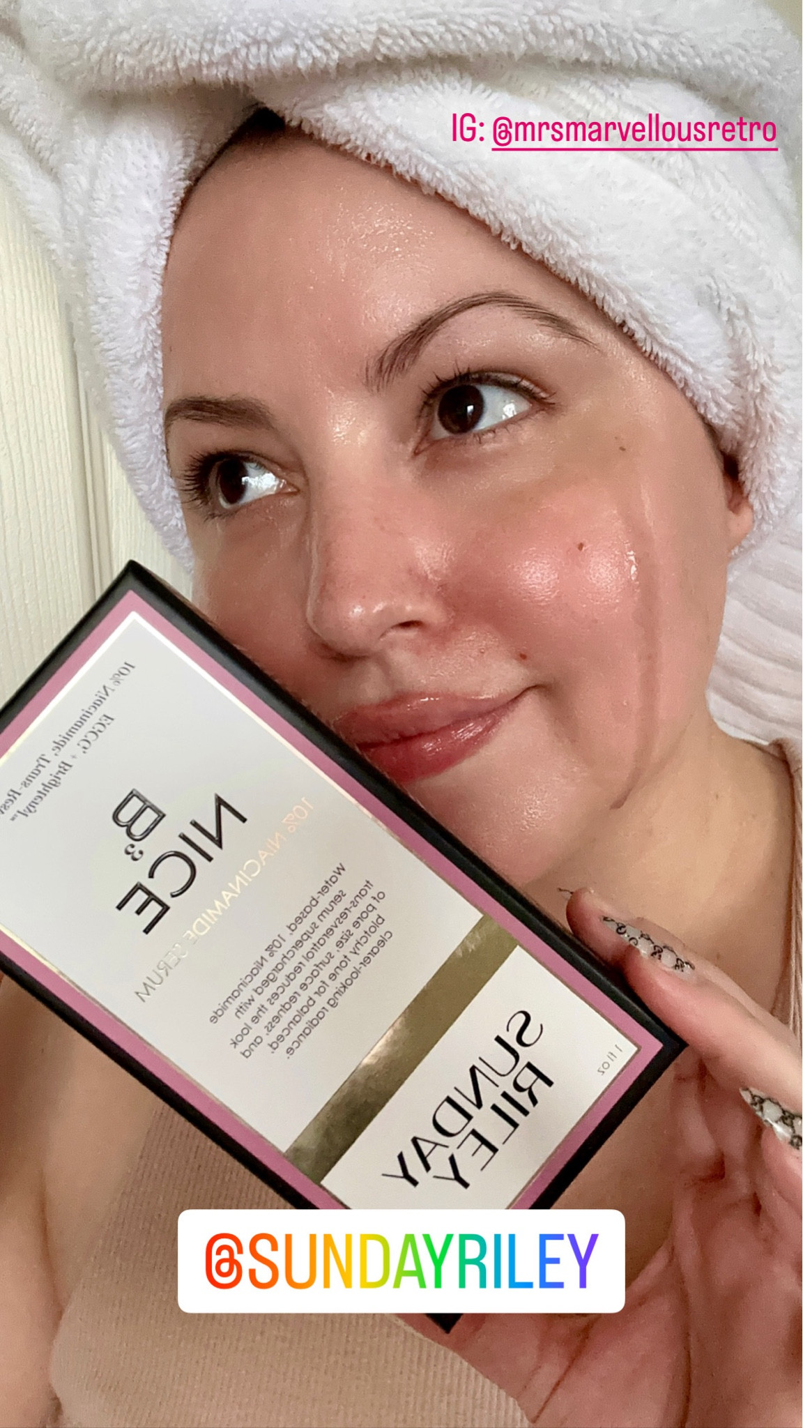 ✨ #sundayriley #sephora #serum @sundayriley @sephora #sundayrileygiftedme #complimentaryfromSundayRiley 
✨ “Be Nice” Sunday Riley B3 Nice 10% Niacinamide Serum!! 

https://app.im.skeepers.io/c/hhn3n/r/hbmoa

💖 About B3 Nice: 
An advanced 10% Niacinamide serum to help minimize pores' appearance and help improve post-acne dark spots and surface redness while promoting an overall radiant complexion. 🐰 Vegan, Cruelty-Free, and Pregnancy-Safe! 

💖 Who is it for? 
·      Ideal for all skin types and ages. Perfect for anyone who wants to reduce the look of pore size, redness, and blotchy tone for a balanced, clearer-looking radiance. 

💖 How to Use: 
·      Apply a few drops of B3 Nice to face, neck, and décolleté once or twice a day, after cleansing and prepping the skin. 

💖 Key Ingredients - 
·      10% Niacinamide: A B3 derivative that helps the skin retain moisture, reduces the look of pores, and brightens and evens the look of skin. 

💥 FIND ME & MORE • DISCOUNT CODES LOCATED IN MY BIO ON LINKTREE!! 💥 

💥 🌳 Linktree: 
https://linktr.ee/MrsMarvellous



#LTKGiftGuide #LTKbeauty #LTKFind