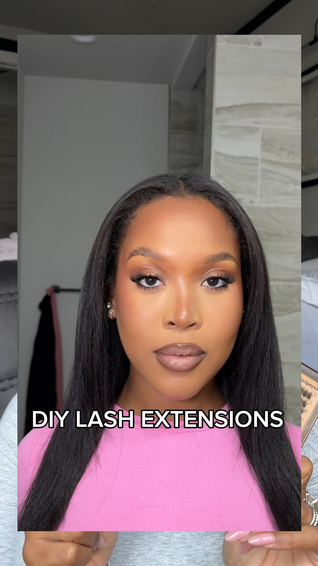 I’m obsessed with these DIY lash extensions 😍. 

Since I’m pregnant I haven’t gotten lash extensions because I can’t lay on my back for long periods of time but I still wanted that lashed look. 

Got these lashes from Amazon and they’re AMAZING 🙌🏽