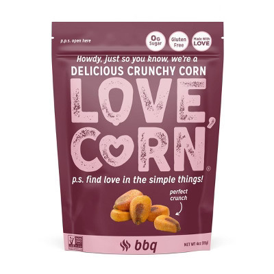 LOVE, CORN BBQ Crunchy Corn - 4oz | Target
