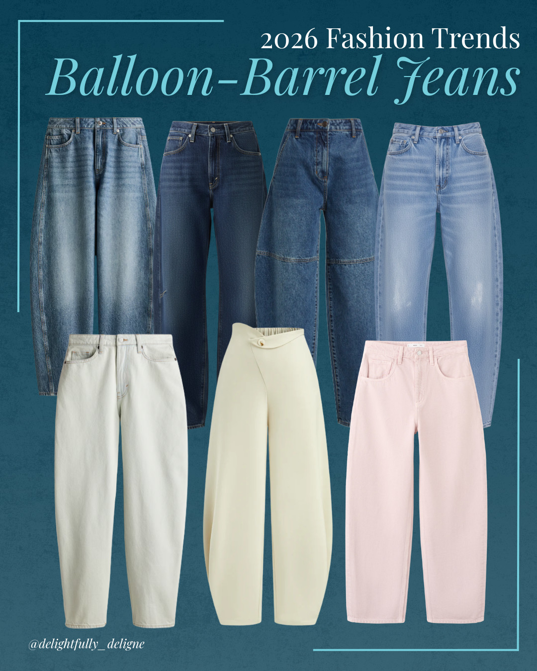 Among the leading 2026 fashion trends, balloon-barrel jeans bring bold volume to contemporary denim. 

 #LTKgrwm #LTKootd #LTKOver40