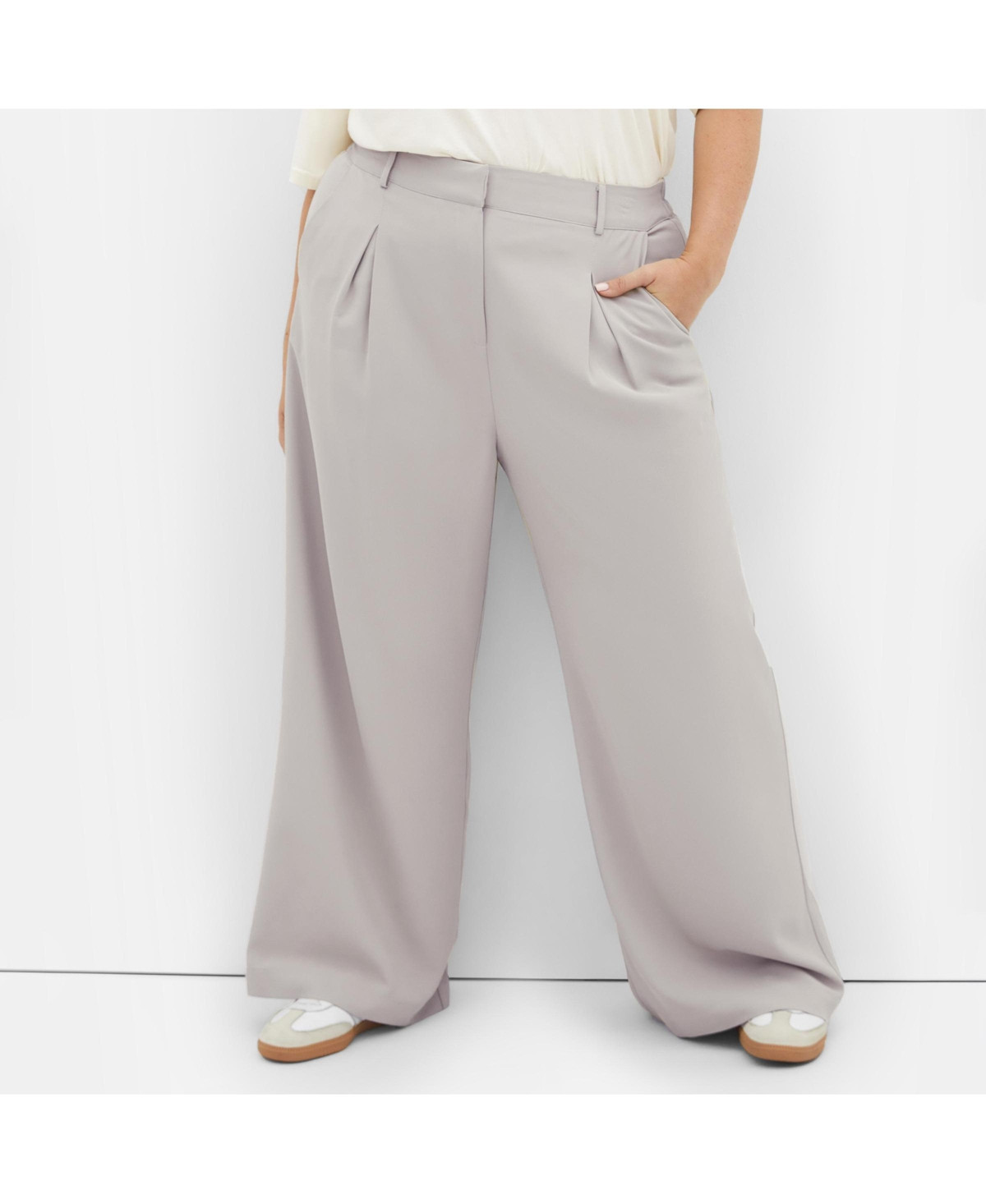 City Chic Plus Size Jordan Pant - Grey | Macy's