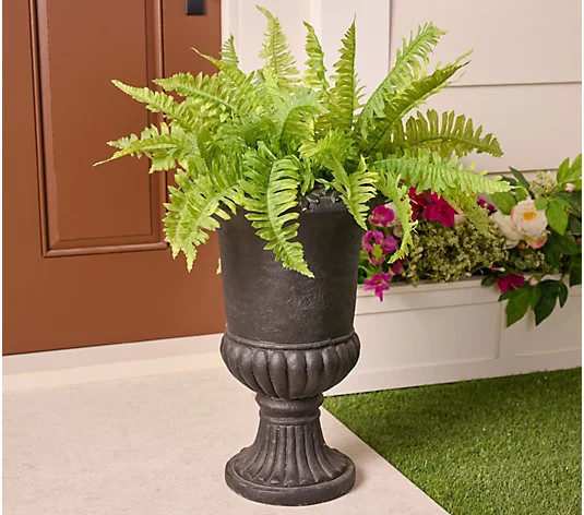 Indoor/Outdoor Decorative Footed Urn by Valerie | QVC