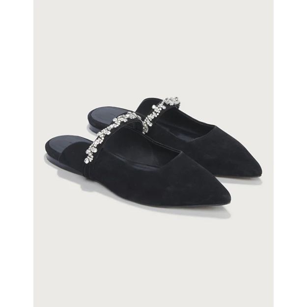 Jewelled Suede Mules | The White Company (UK)