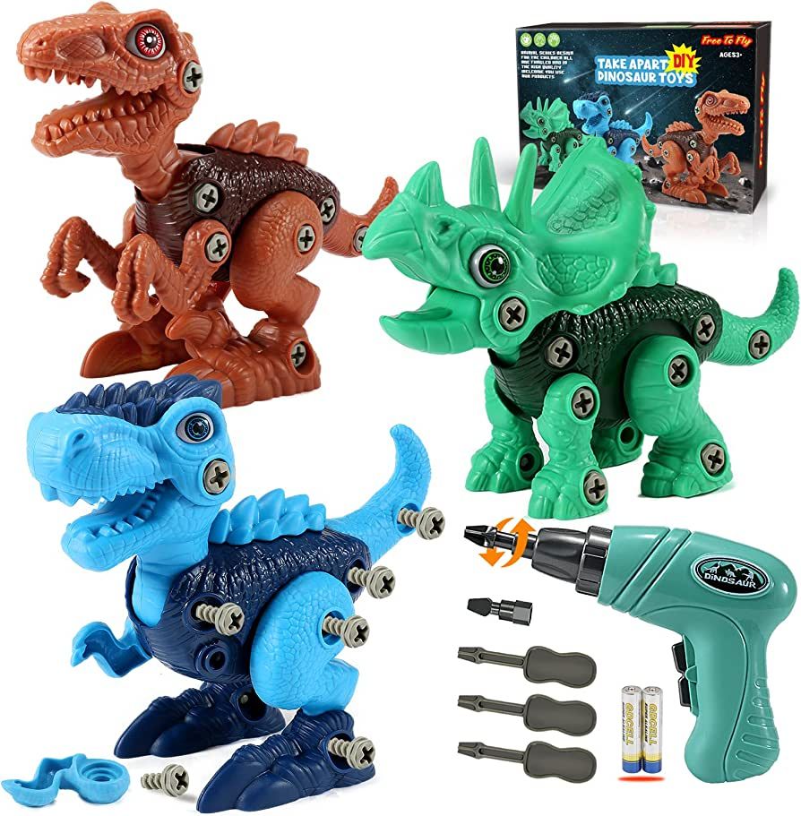 FREE TO FLY Kids Toys Stem Dinosaur Toy: Take Apart Toys for Kids 3-5 Learning Educational Buildi... | Amazon (US)