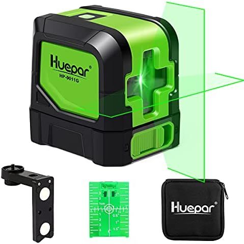 Huepar Green Laser Level DIY Laser Self-Leveling 98 Ft Cross Green Beam Laser Horizontal and Vert... | Amazon (CA)