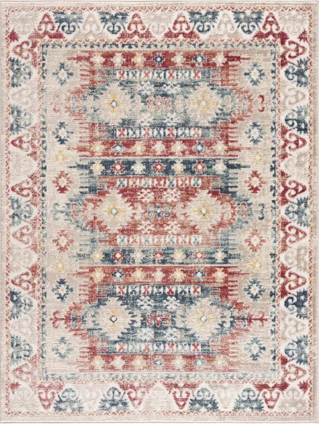 Bindi Blue & Rose Area Rug - Clearance | Boutique Rugs