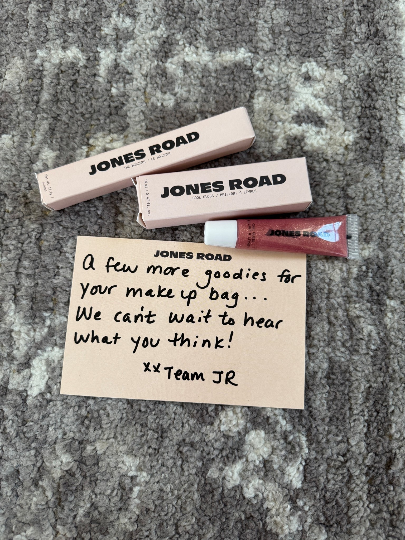 I love jones road beauty!!! 
Mascara and pink shimmer gloss

#LTKOver40 #LTKTravel #LTKBeauty