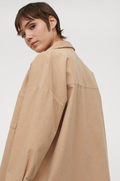 Oversized Corduroy Shirt | H&M (US + CA)