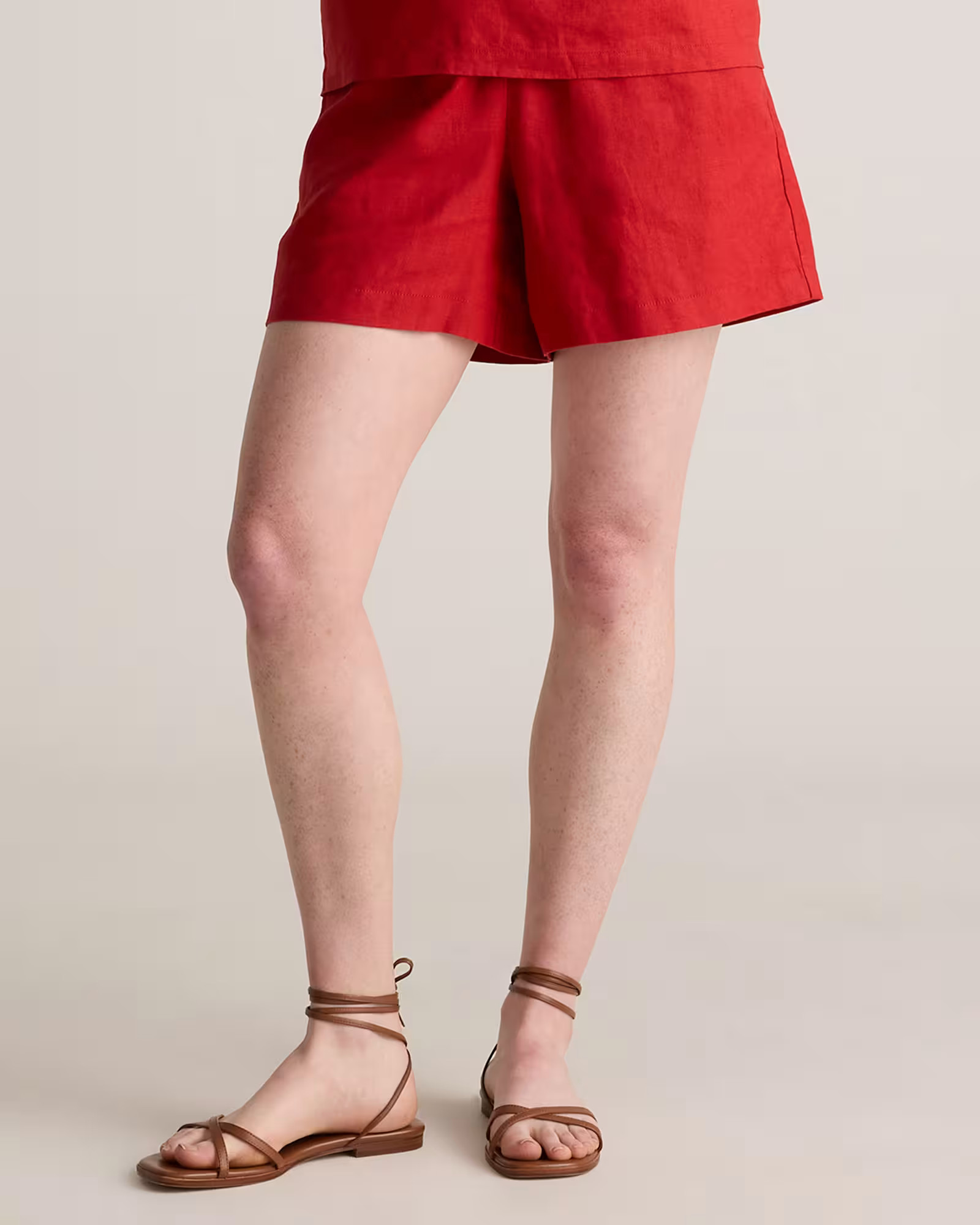 100% European Linen High Waisted Shorts | Quince