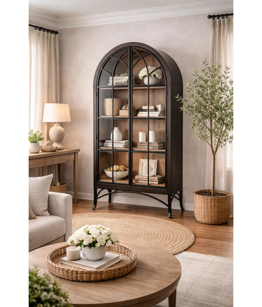 Lark Manor™ Ella Glass Display Cabinet | Wayfair North America