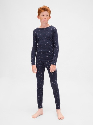 Kids & Baby Organic Brushed Cotton Holiday PJ Set | Gap (US)