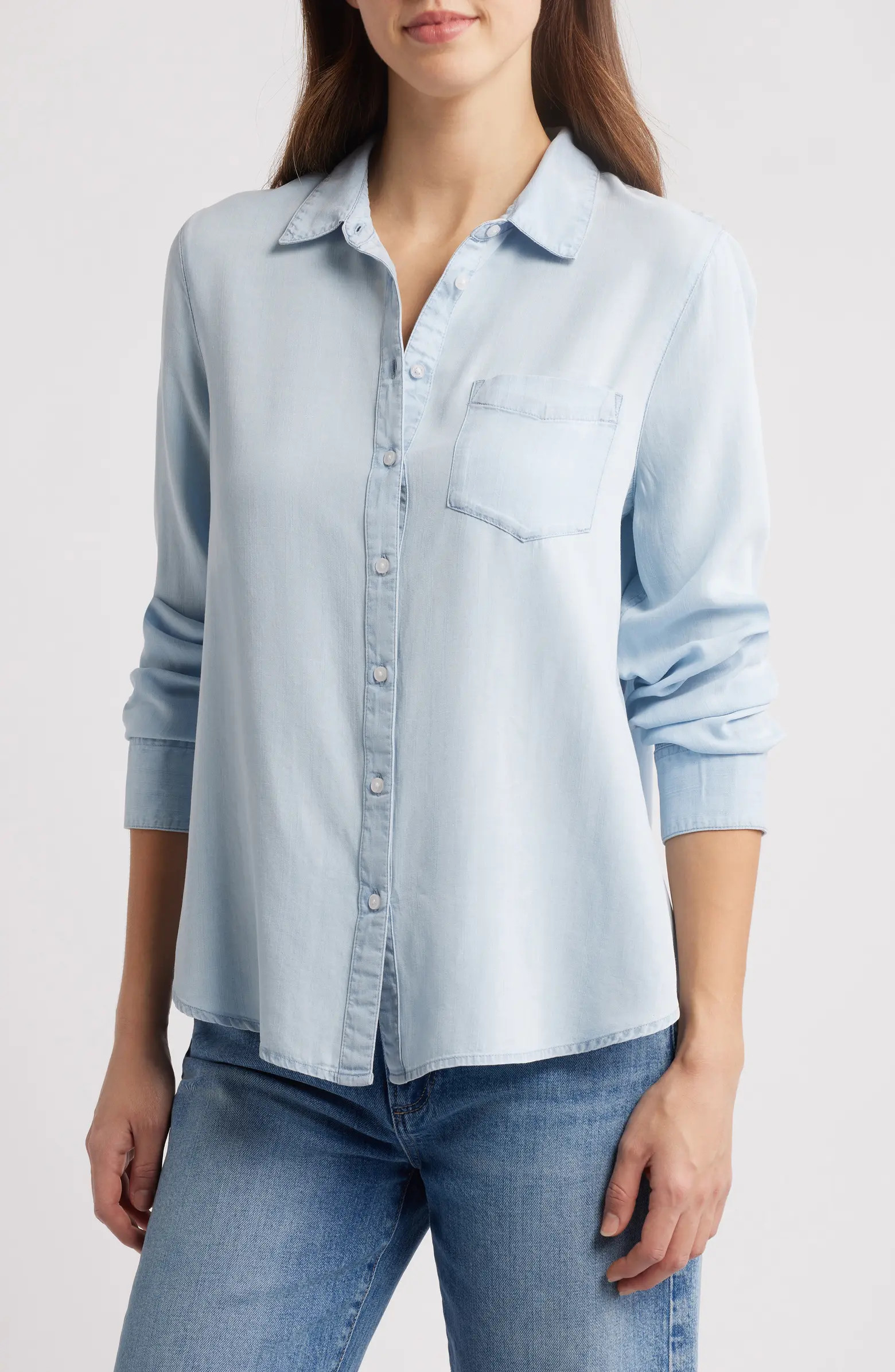 Chambray Button-Up Shirt | Nordstrom
