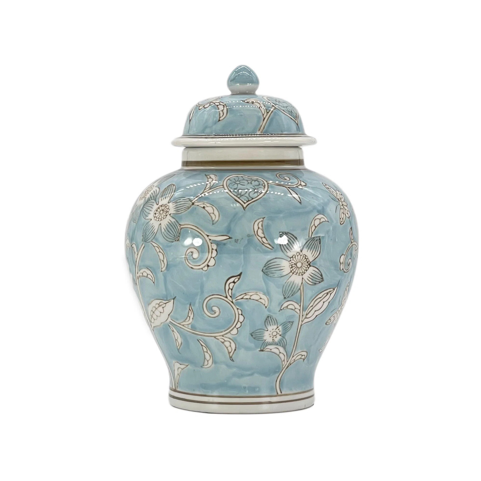 GT DIRECT CORP Floral Chinoiserie Jar & Reviews | Wayfair | Wayfair North America