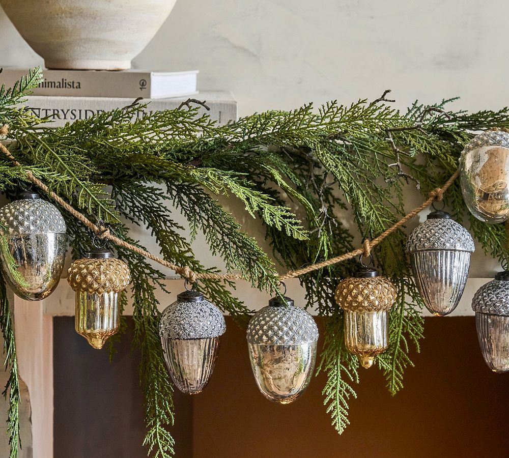 Mercury Acorn Garland | Pottery Barn (US)
