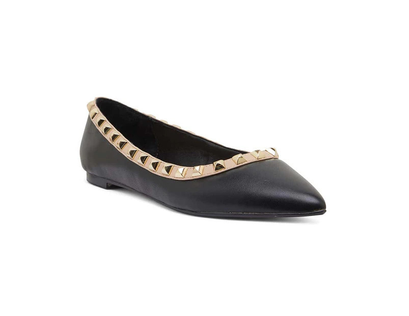 Womens Footwear Pink Inc Iggy Black/Nude Kid Flat | Catch.com.au
