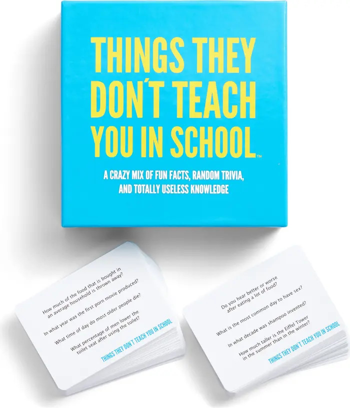 HYGGE GAMES Things They Don't Teach You In School Party Trivia Game | Nordstrom | Nordstrom