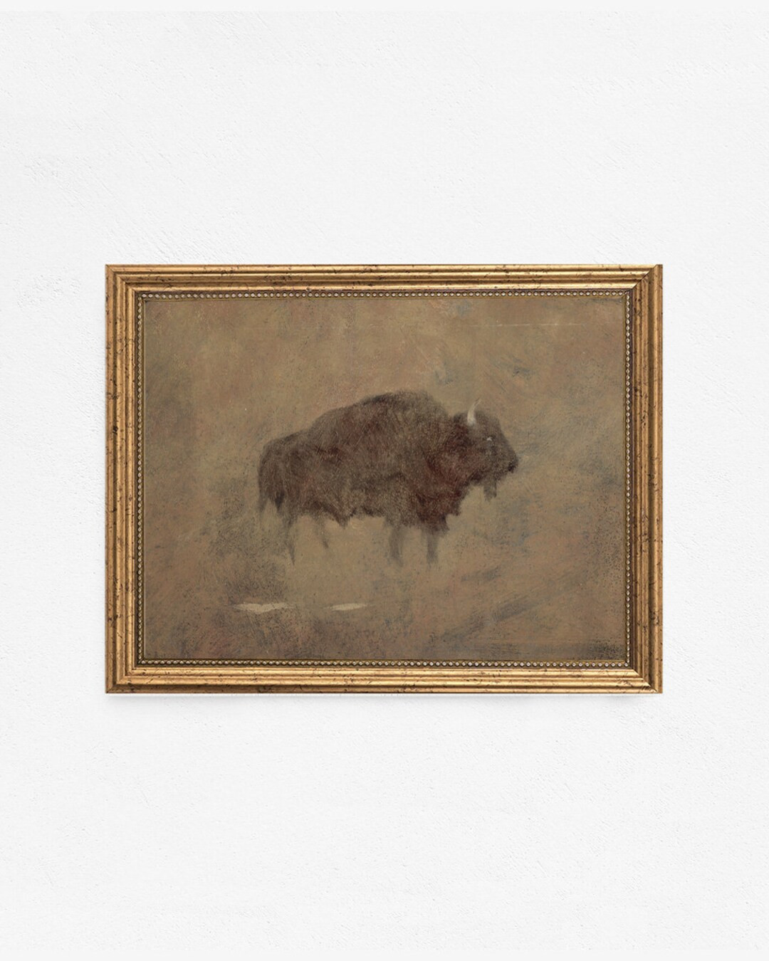 Vintage Printable Art | Bison Wall Art | Neutral Wall Art | Buffalo Print | Etsy (US)