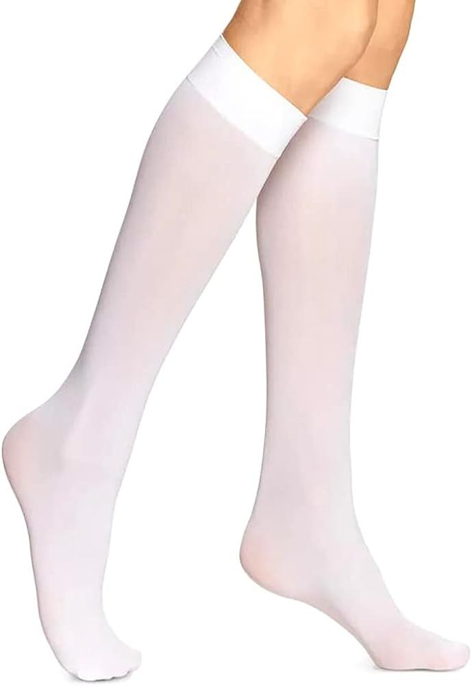 Women Sheer Knee High Stockings 20 Denier | Amazon (US)