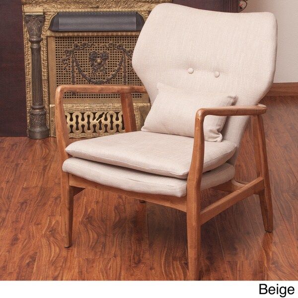 Haddie Wood Frame Club Chair by Christopher Knight Home | Bed Bath & Beyond