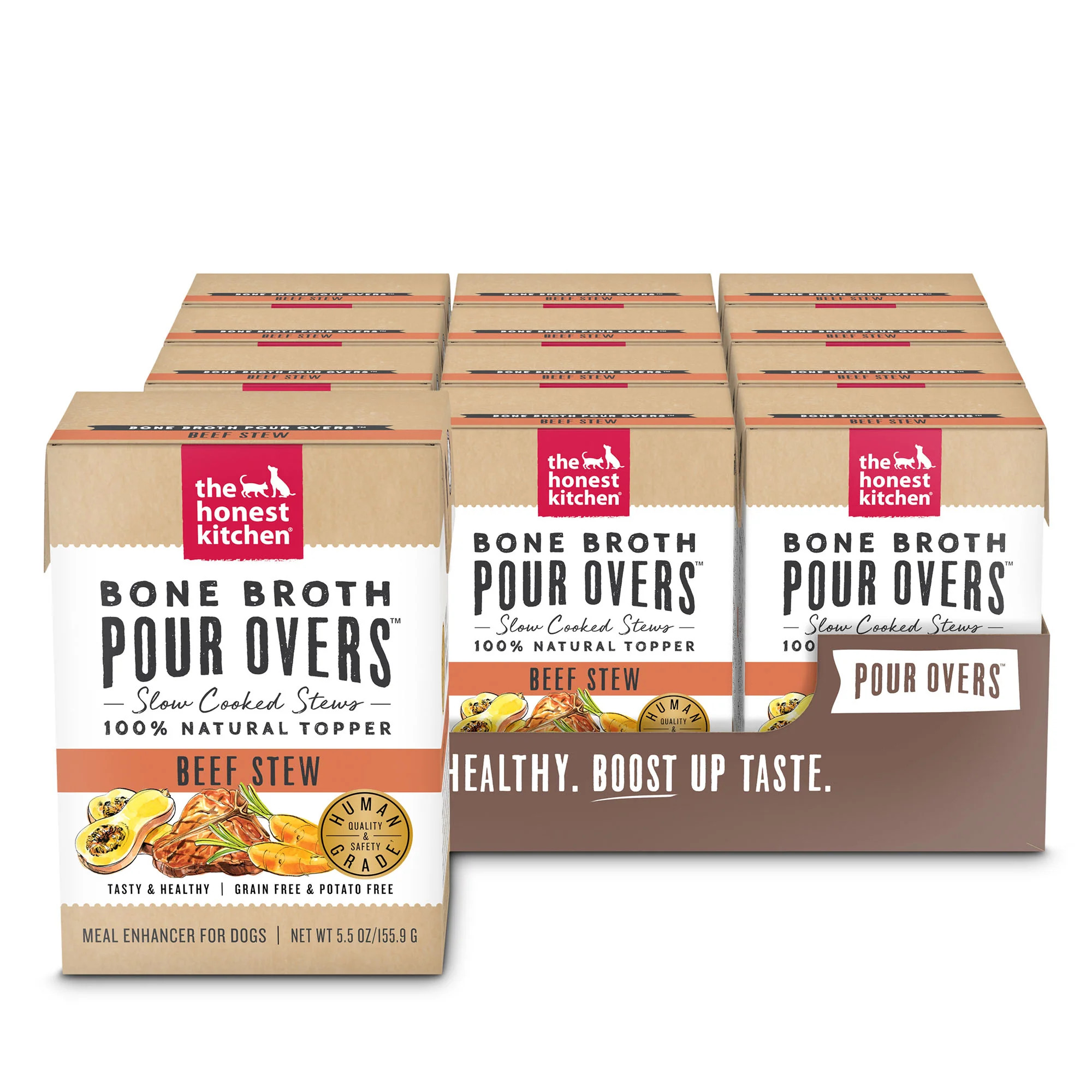 12PK Bone Broth Pour Overs - Beef | The Honest Kitchen