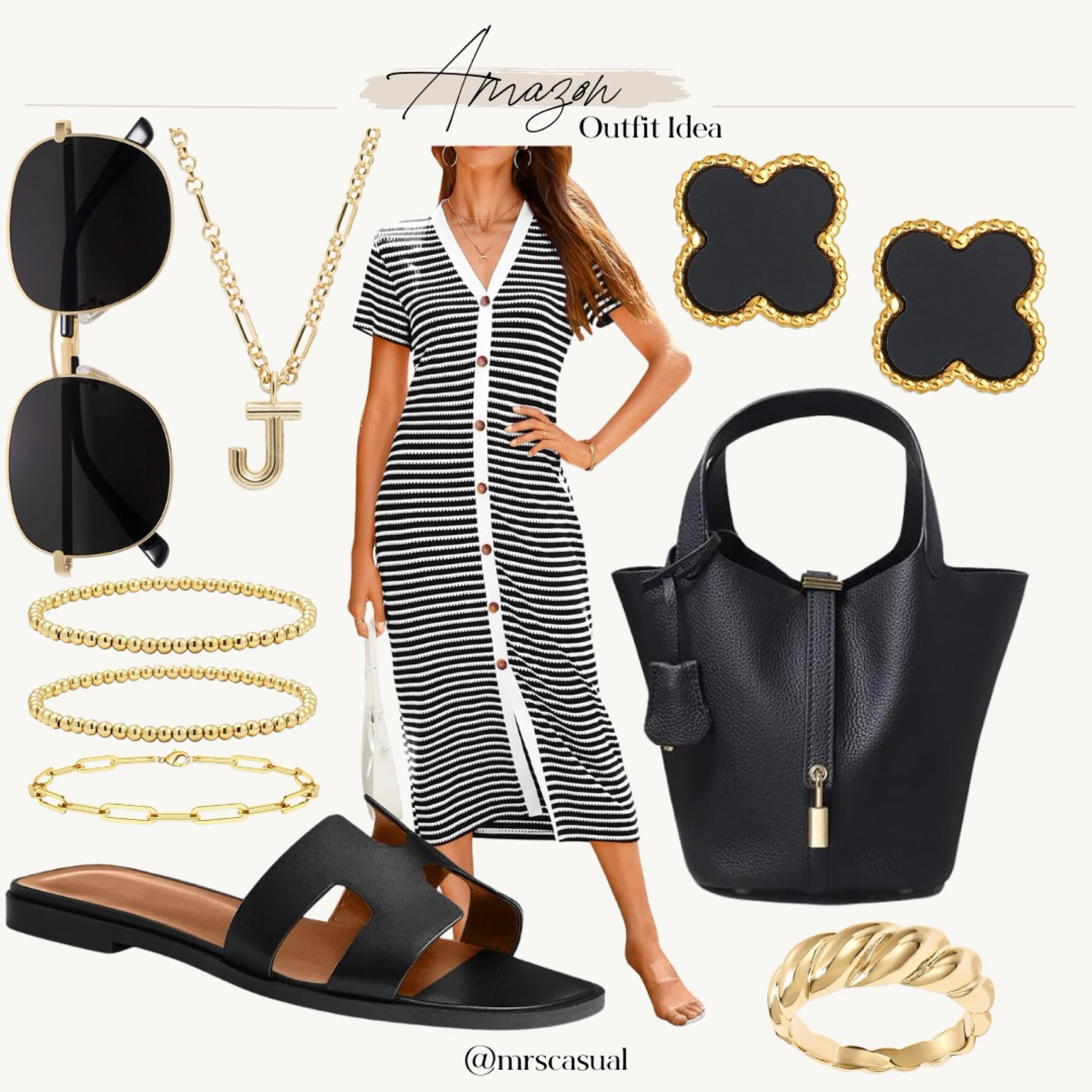 Striped midi dress from Amazon. Loving this!! 

#LTKSeasonal #LTKOver40 #LTKFindsUnder50