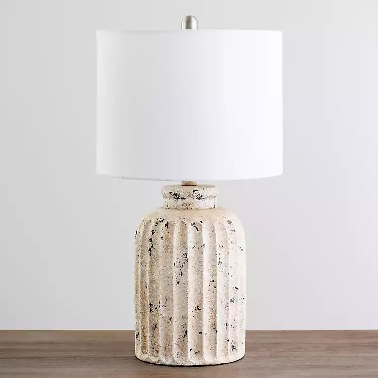 Natural Ribbed Dome Table Lamp | Kirkland's Home