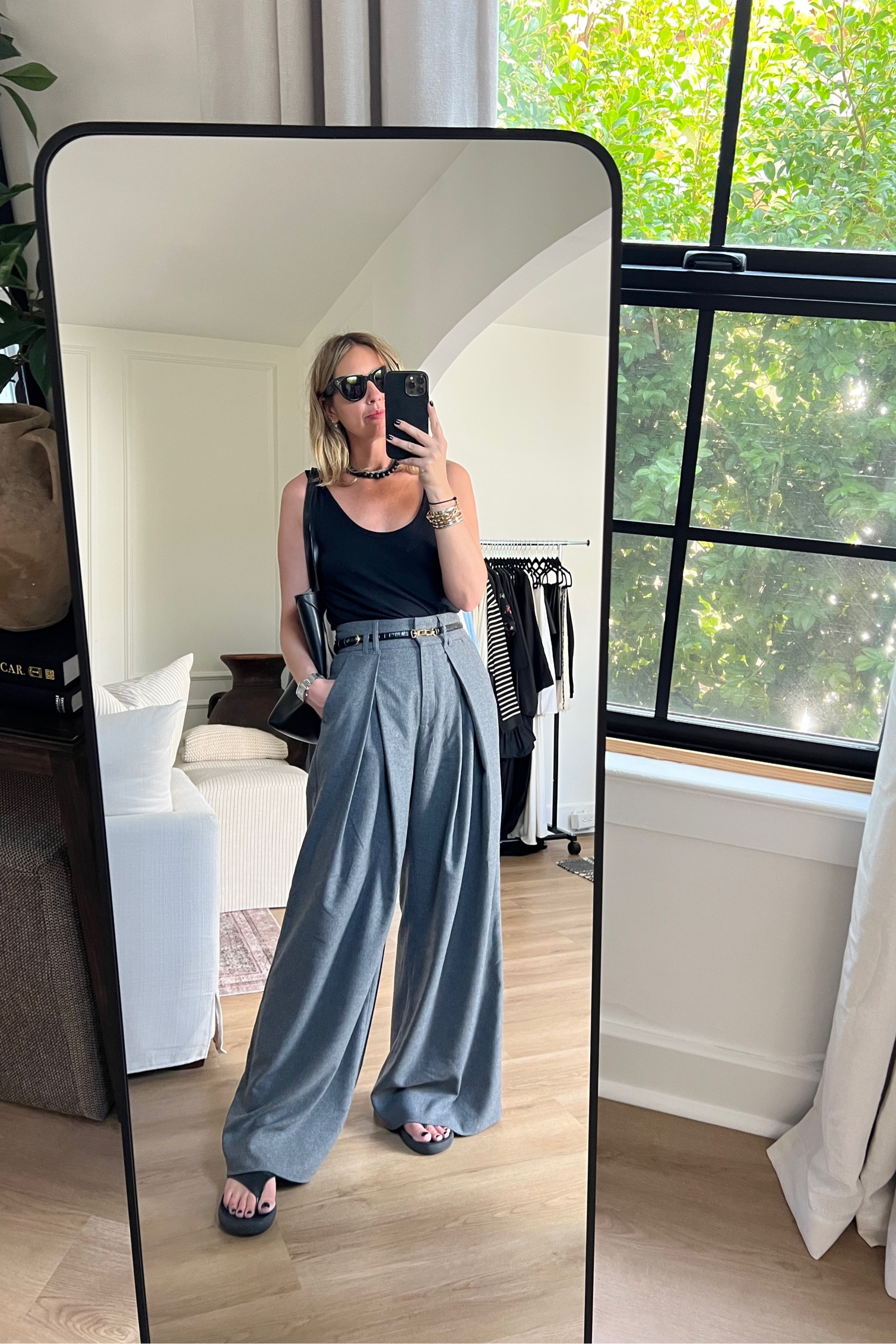 Grey wool trousers | Raey Tank top | work outfit | workwear 

#LTKfindsunder100 #LTKworkwear #LTKover40