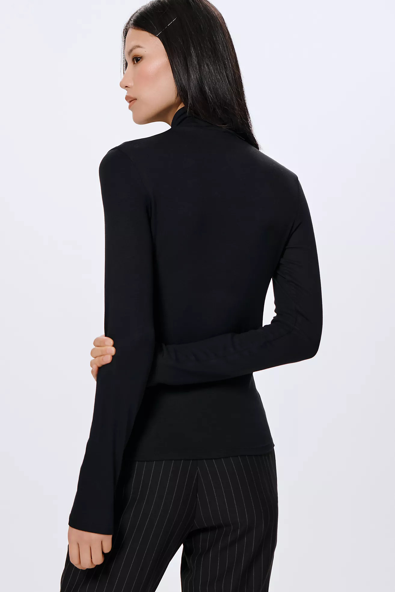 By Anthropologie Ribbed Long-Sleeve Turtleneck | Anthropologie (US)