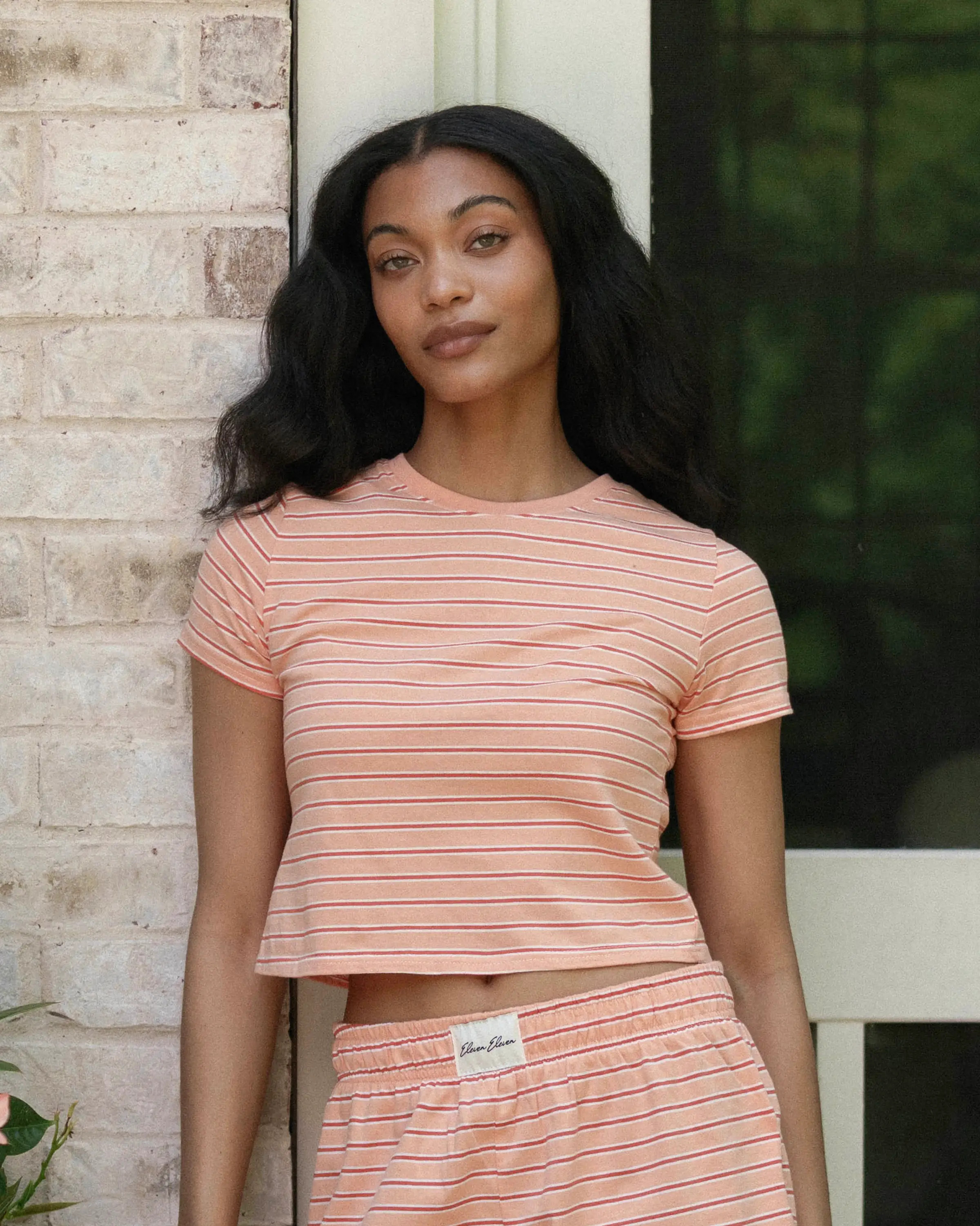 Striped Short Sleeve in Twist Stripe | Eleven Eleven